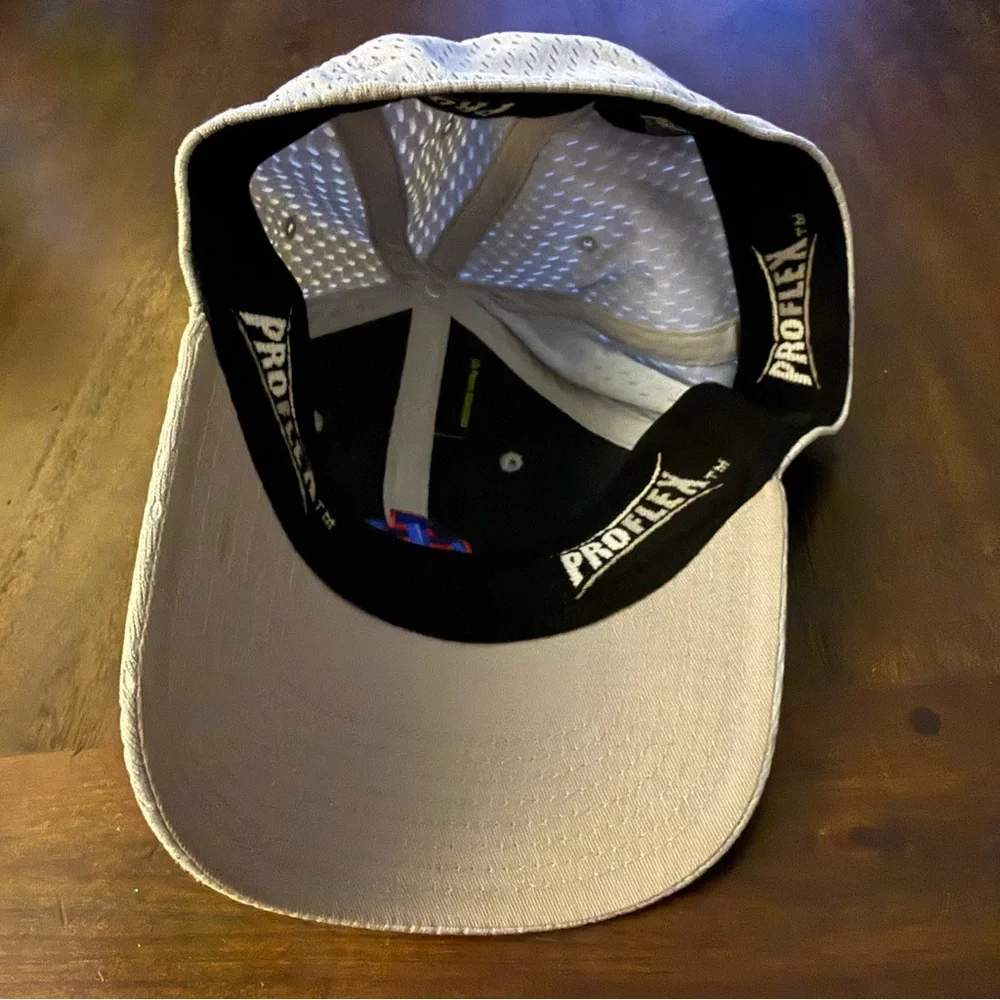 Gray Baseball Cap SL with Red‎ and Blue Logo
